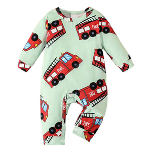Fire Truck Baby Outfit