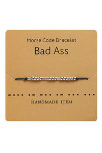Bad A** Morse Code Bracelet